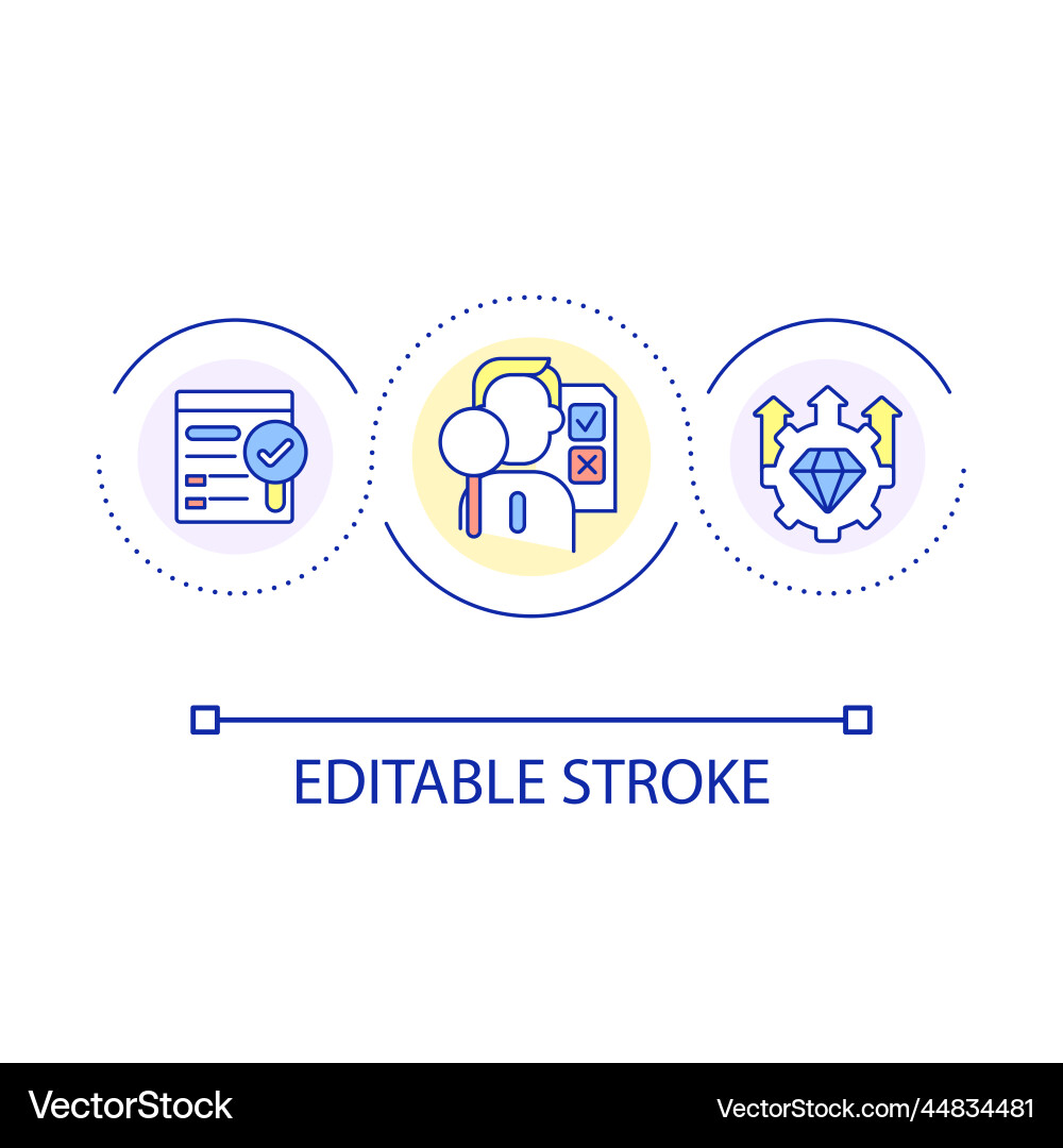 Business optimization loop concept icon Business optimization loop concept icon vector image