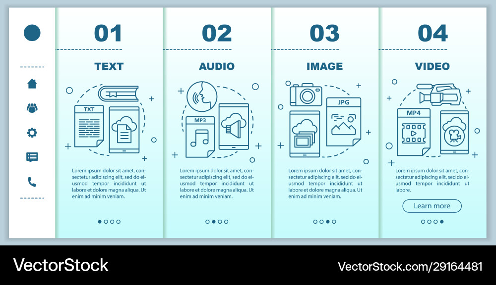Digital library onboarding mobile web pages Digital library onboarding mobile web pages Vector Image