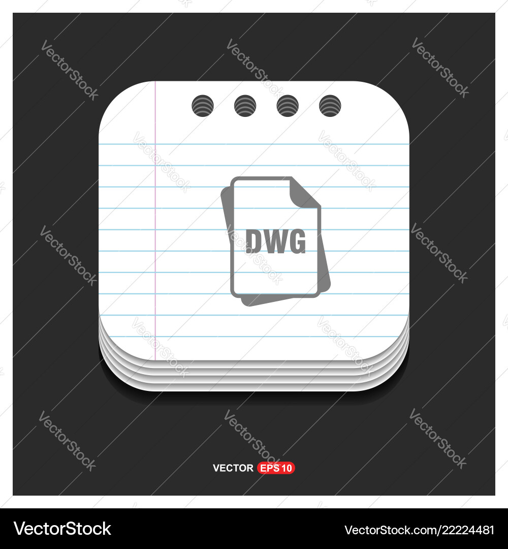 File type icons gray icon on notepad style vector image