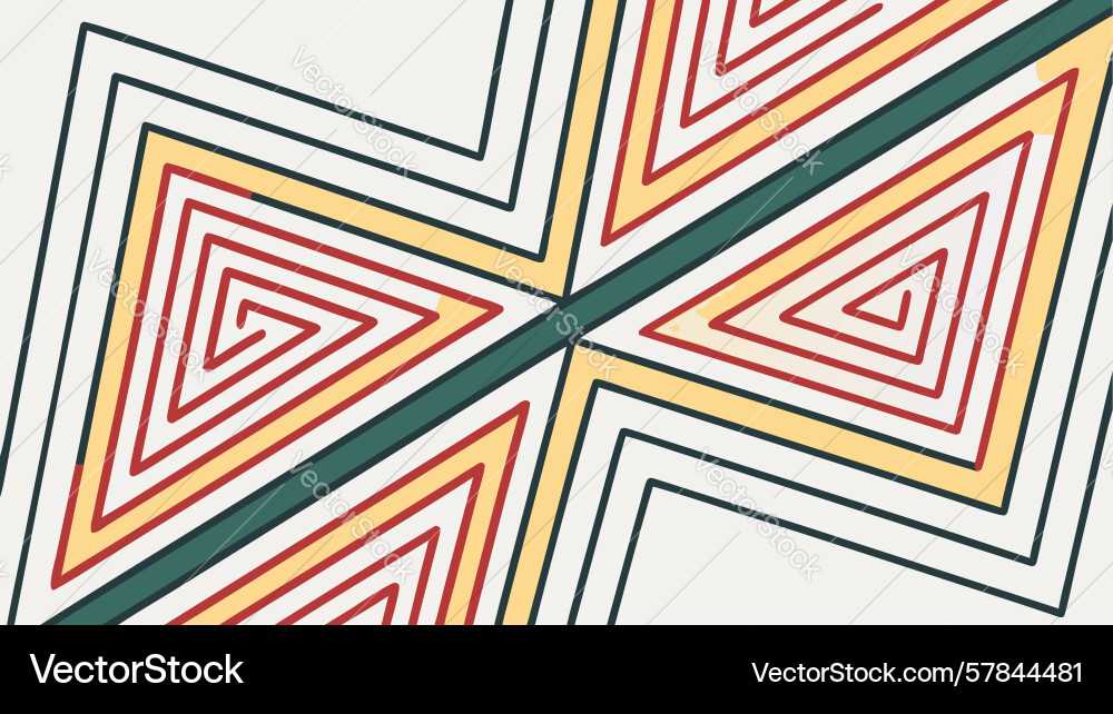 Intersecting geometric lines abstract pattern vector image