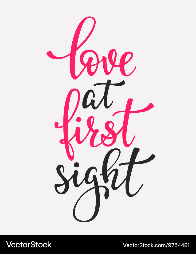 Love at first sight Vector Images & Graphics for Commercial Use