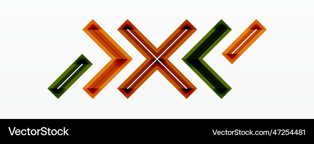 Minimal geometric background cross line design Minimal geometric background cross line design vector image