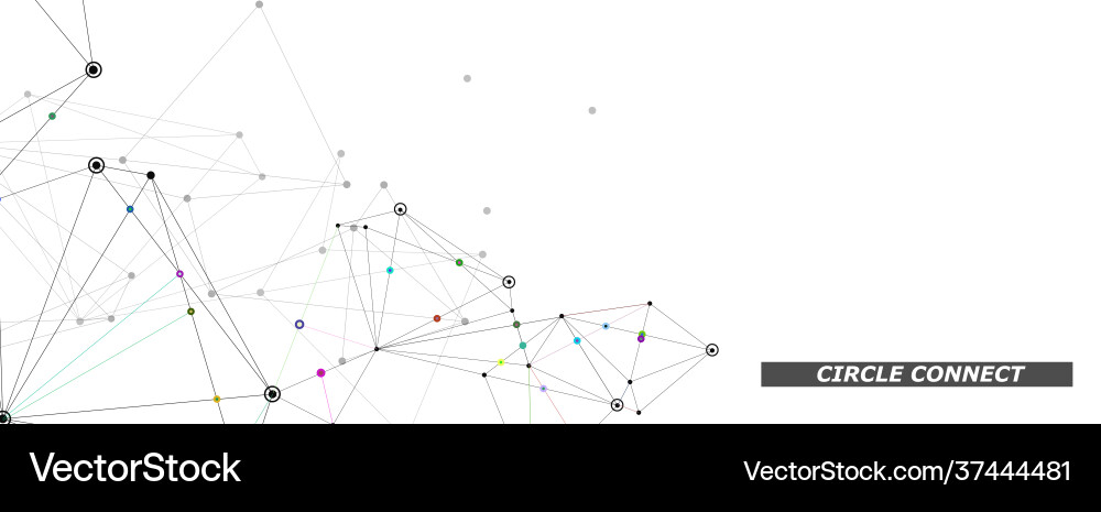 Network dot line background wireless connection Vector Image