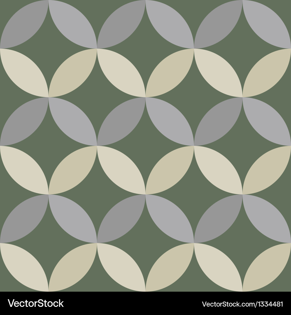Overlapping circles geometric background Vector Image