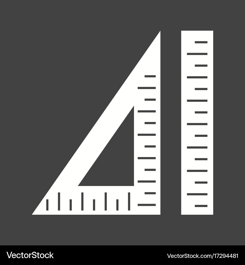 Ruler and set squate Vector Image