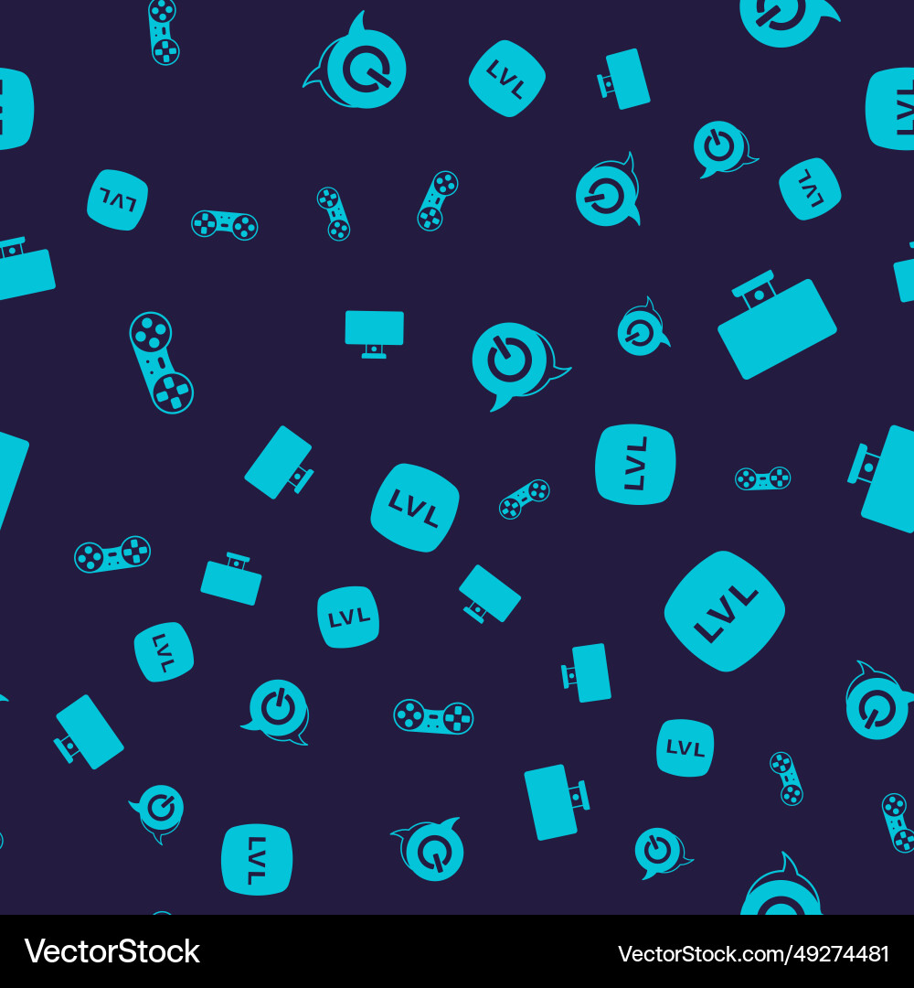 Set game controller or joystick computer monitor Set game controller or joystick computer monitor vector image