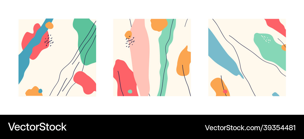 Set of abstract shape backgrounds or patterns Set of abstract shape backgrounds or patterns vector image
