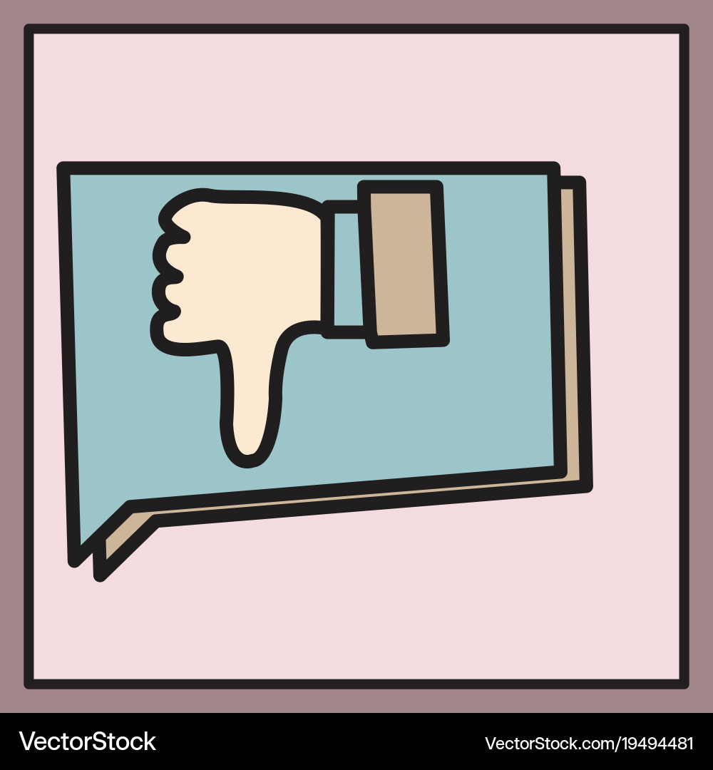 Unlike icon flat web pointer in eps 10 vector image