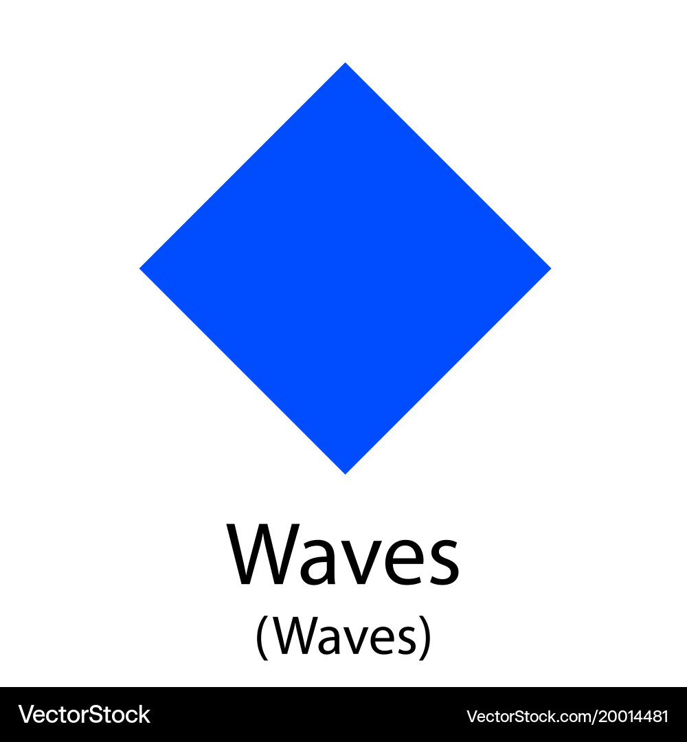 Waves cryptocurrency symbol – Royalty-Free Vector | VectorStock