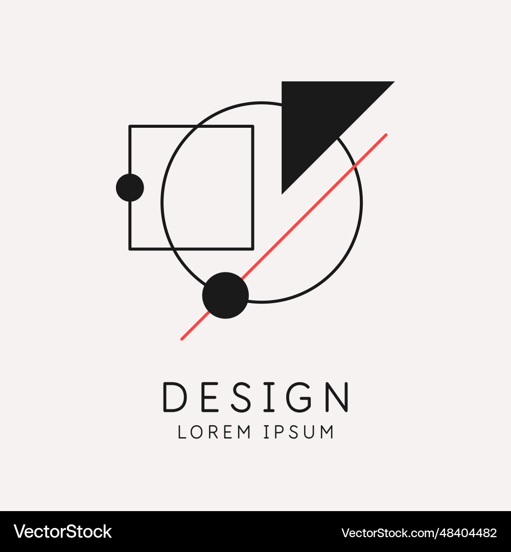 Abstract elements in modern style a template Abstract elements in modern style a template Vector Image
