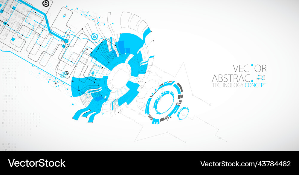 Abstract technology concept high computer color Abstract technology concept high computer color vector image