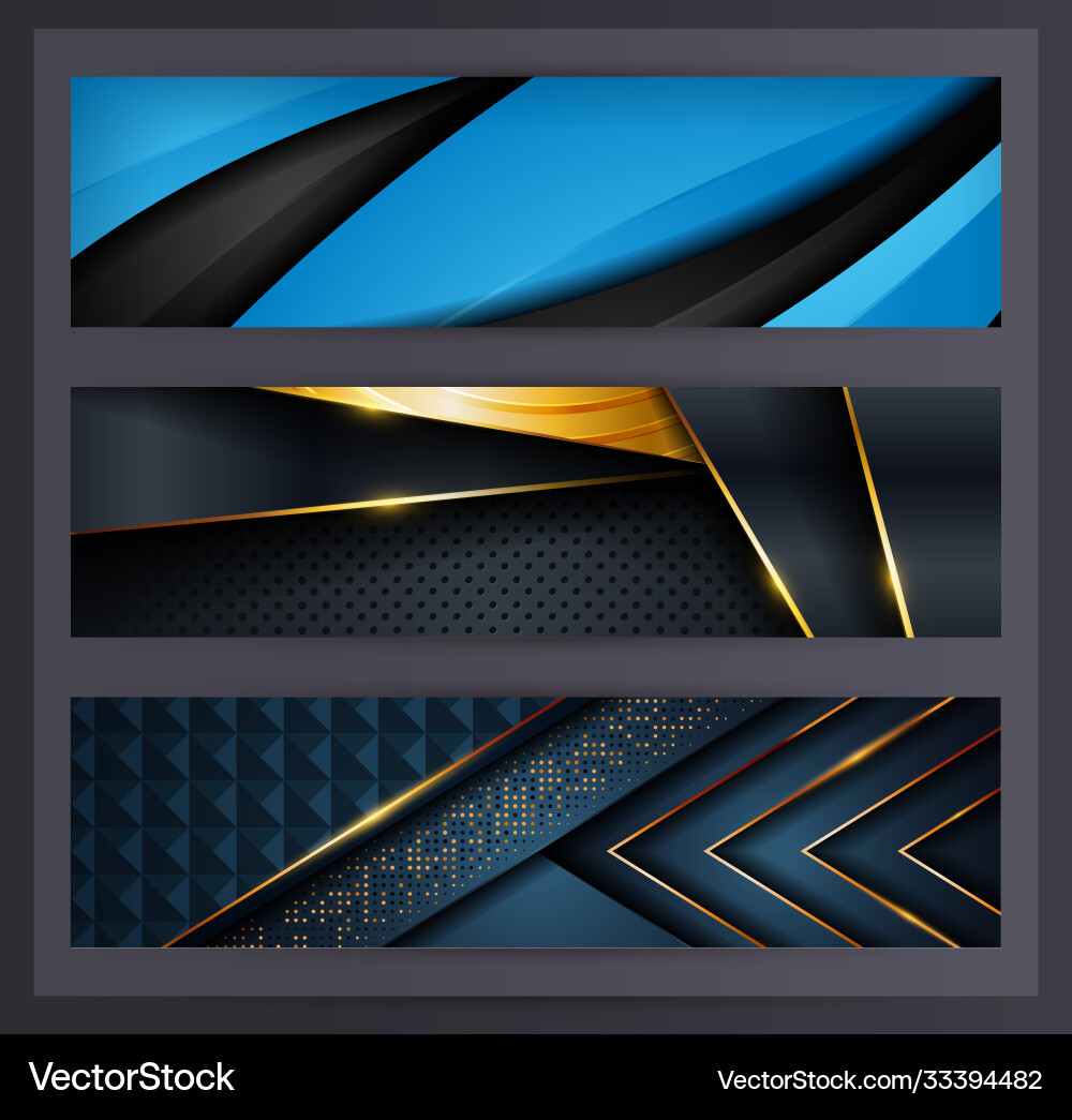 Horizontal banner set collection with various Horizontal banner set collection with various vector image
