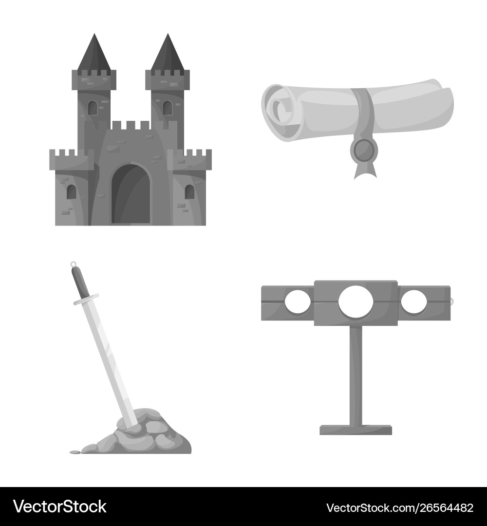 Isolated object heritage and ancient icon set Isolated object heritage and ancient icon set vector image