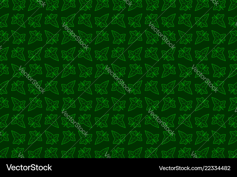 Ivy leaf pattern Ivy leaf pattern vector image