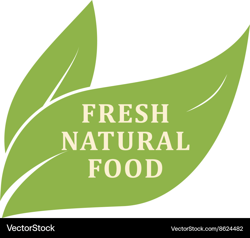 Logos der grünen Blattökologie Naturelement Vektorbild