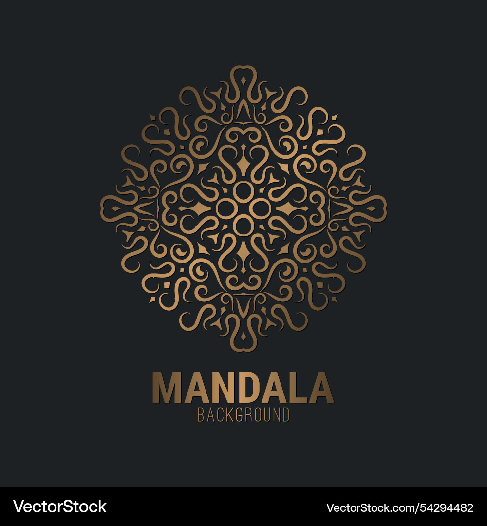 Luxury mandala background design template Luxury mandala background design template vector image
