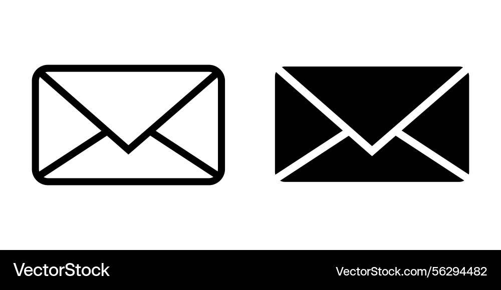 Mail icon for web computer and mobile app Vector Image