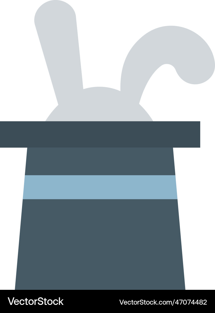 Rabbit in hat icon image suitable Vector Image