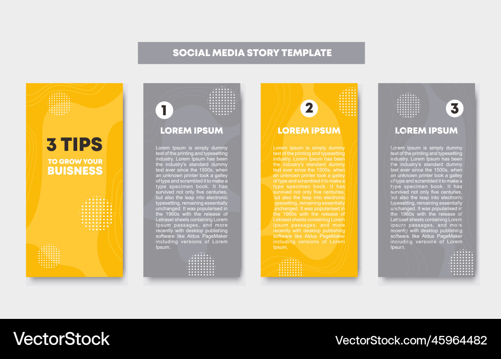 Set of rectangle editable minimal layout social Set of rectangle editable minimal layout social vector image