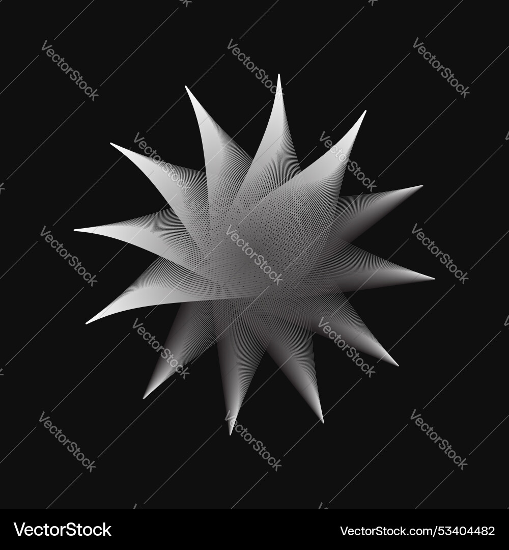 Thin white lines that makes a twelve rays Thin white lines that makes a twelve rays vector image