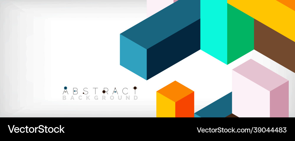 Abstract background 3d cubes cubic elements Abstract background 3d cubes cubic elements vector image