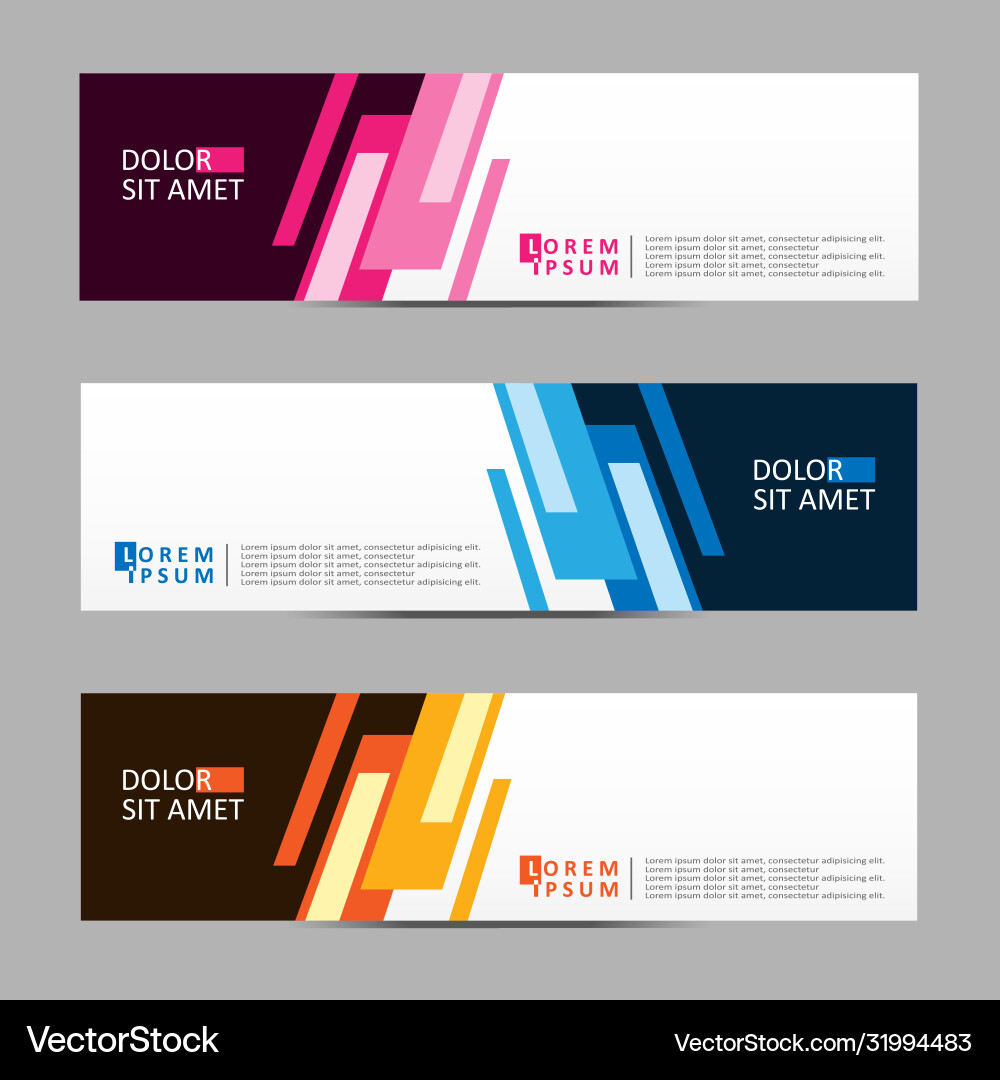 Abstract design banner web template Vector Image