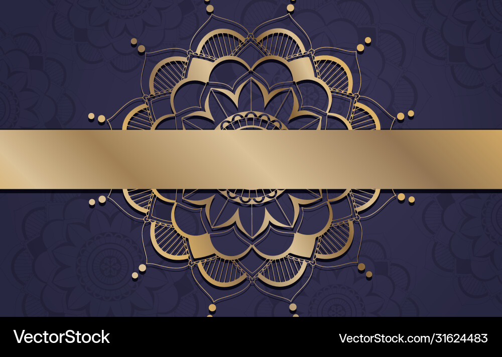 Background template with mandala pattern design Background template with mandala pattern design vector image
