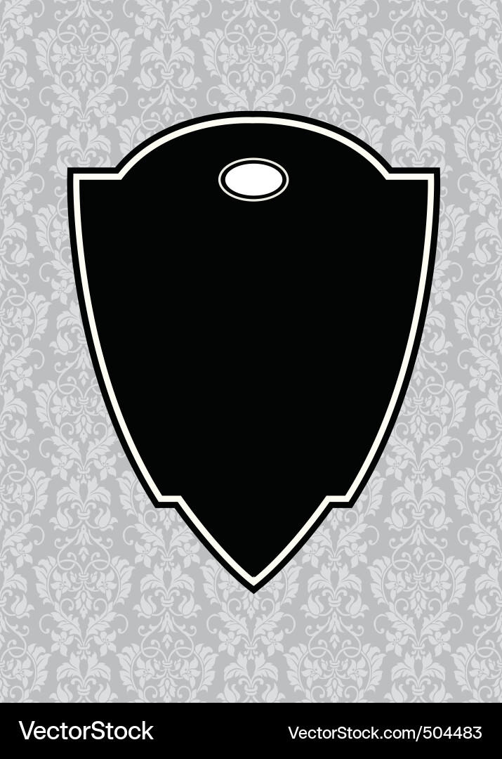 Black pointed frame and background Vector Image