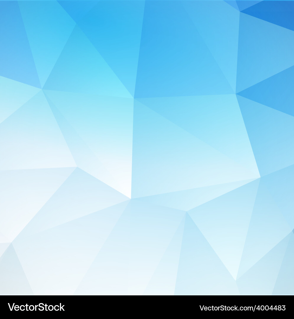 Blue abstract triangular background vector image