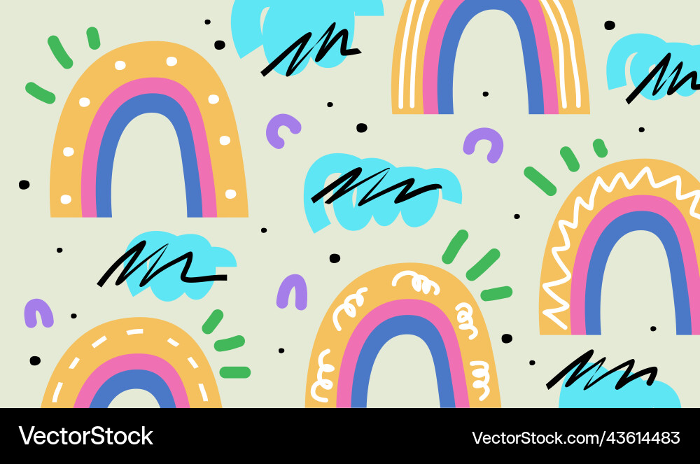 Colorful and fun abstract pattern background Vector Image