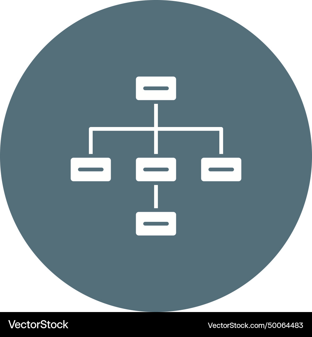 Draw hierarchy icon image Vector Image