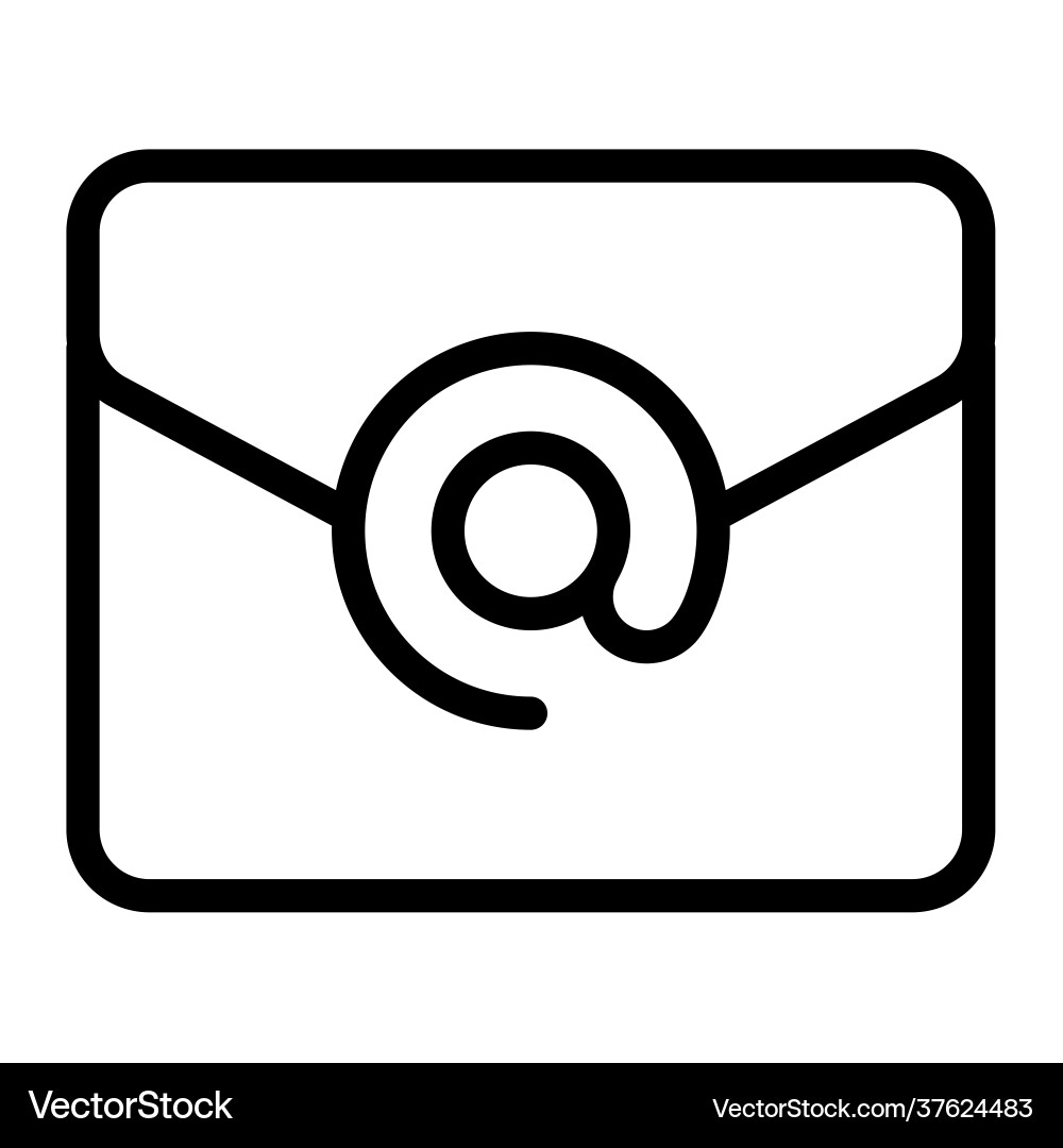 Email internet message mail single isolated icon Email internet message mail single isolated icon vector image