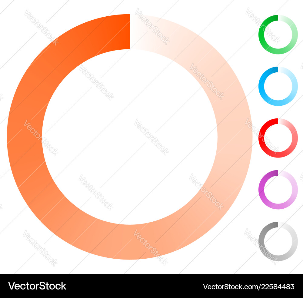 Fading circle preloader progress indicator Fading circle preloader progress indicator vector image