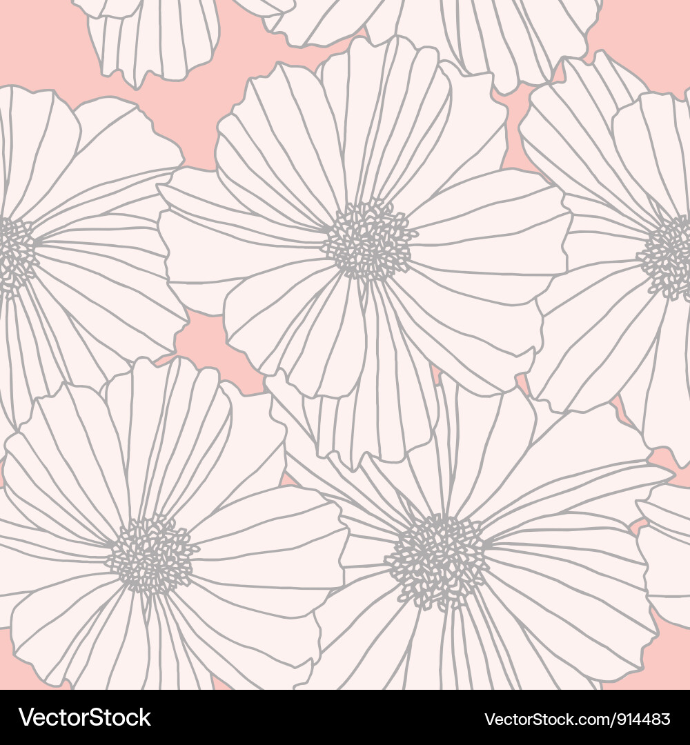 Floral Seamless Pattern Vector Image
