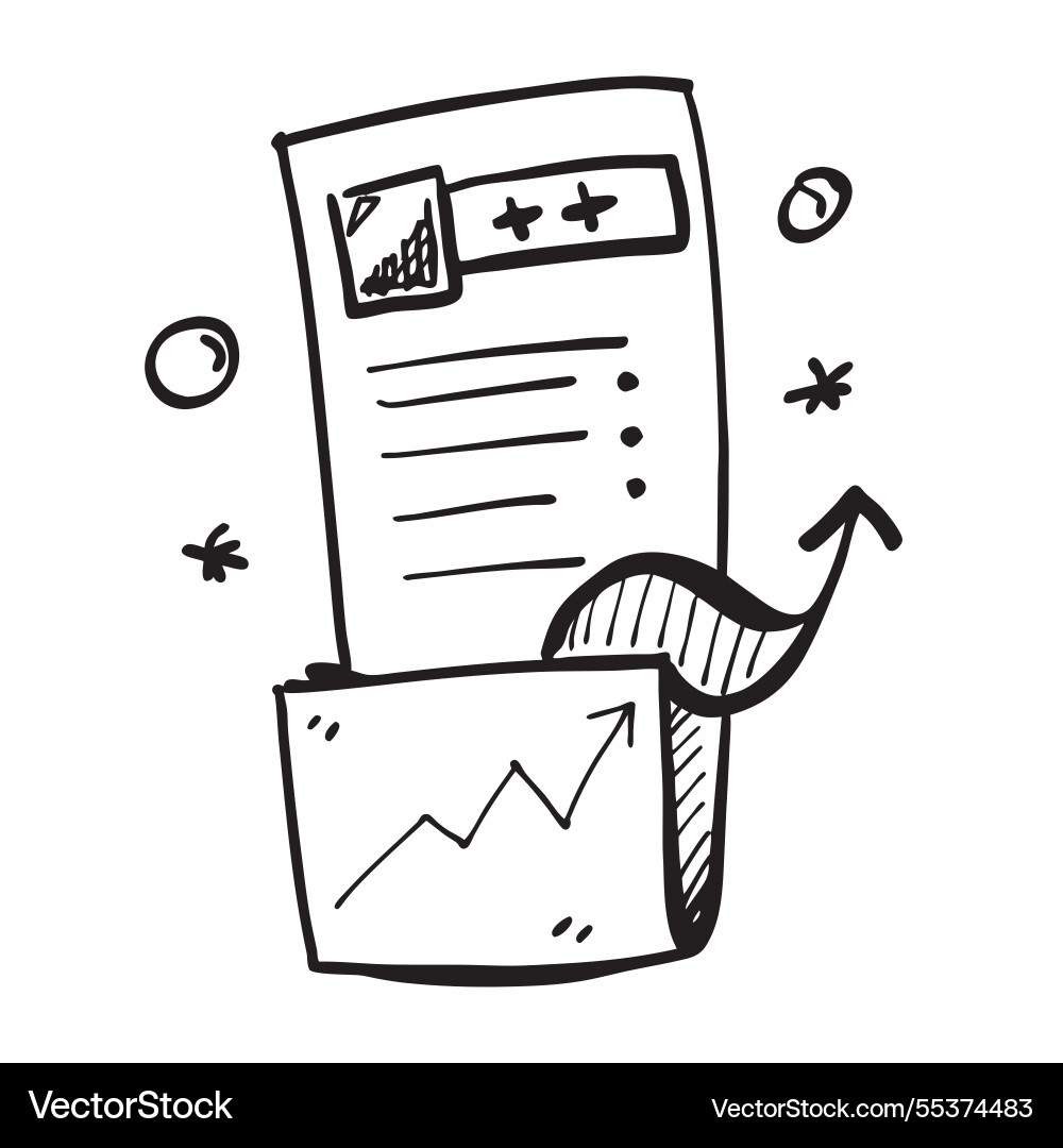 Graph icon with copy space on a minimalist Graph icon with copy space on a minimalist vector image