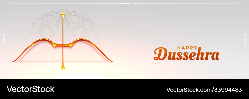 Happy dussehra hindu festival banner design Happy dussehra hindu festival banner design vector image
