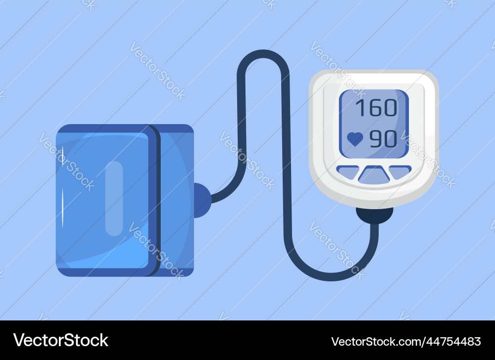 Hypertensive Krise und Sphygmomanometer Hypertensive Krise und Sphygmomanometer vektorbild
