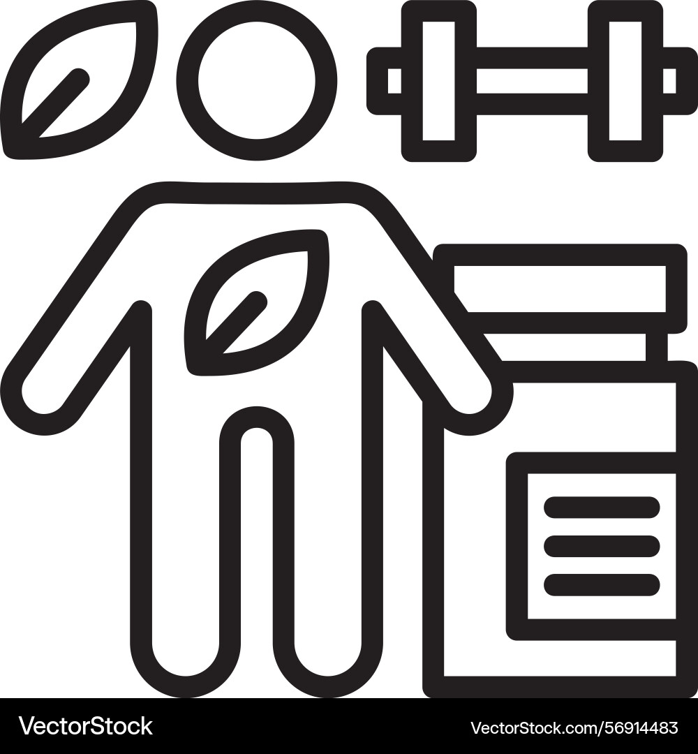 Omega-3 linear style icon design Vector Image
