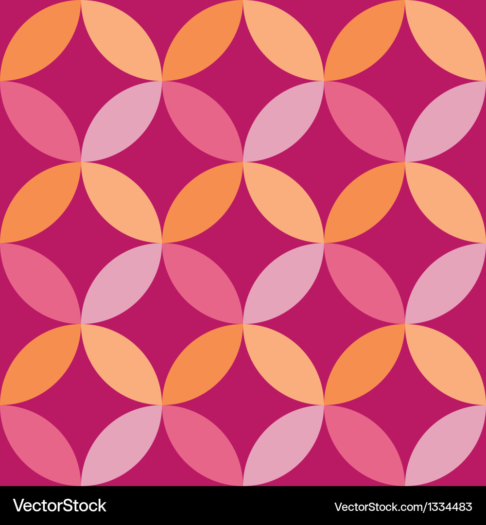 Overlapping Circles Pattern vector image