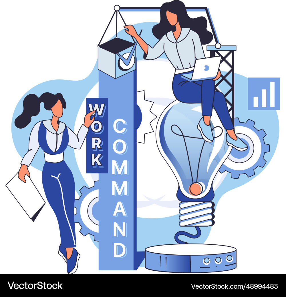 Team solving problems problem union Team solving problems problem union vector image