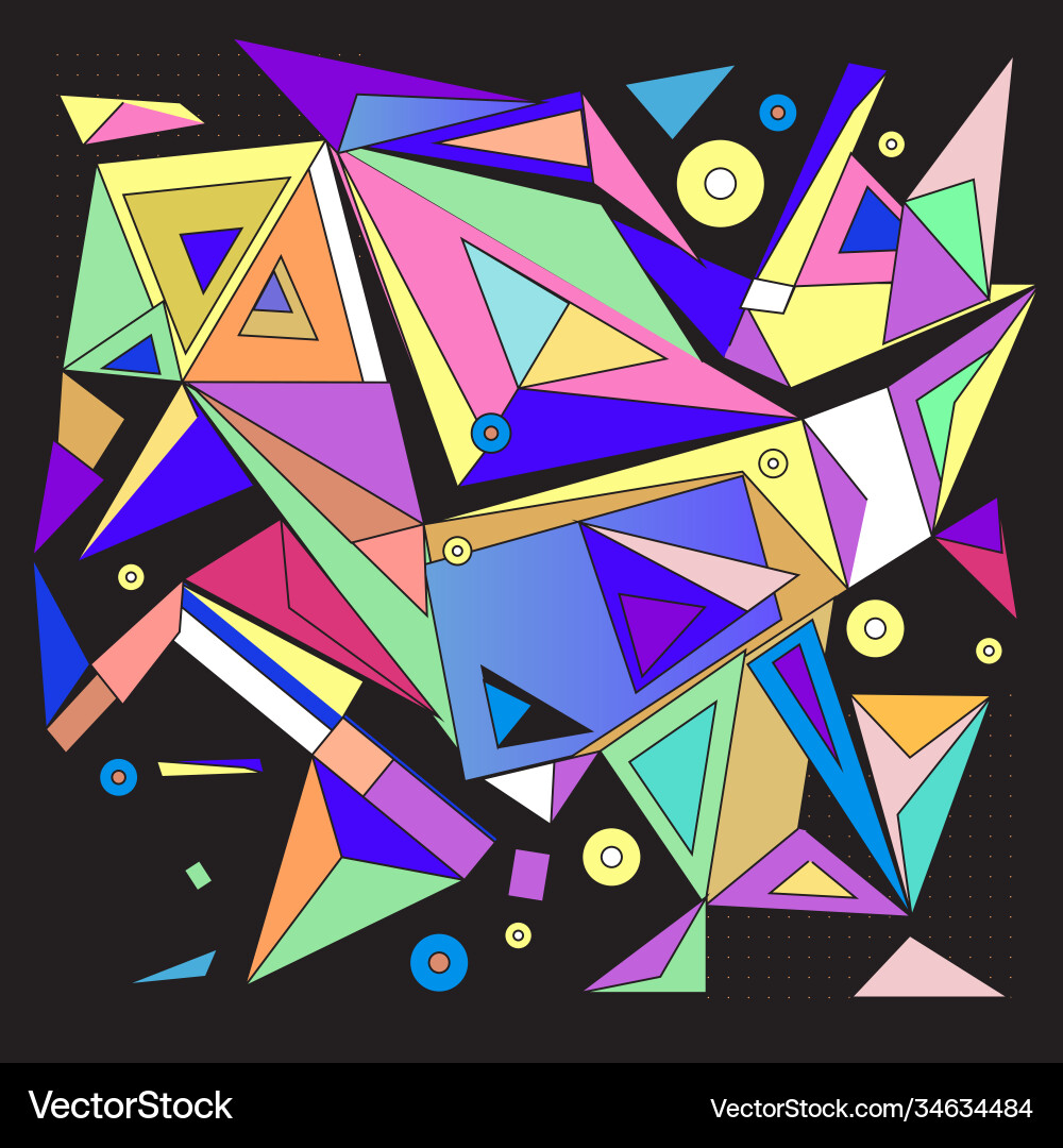 Abstract modern triangles background pattern Vector Image