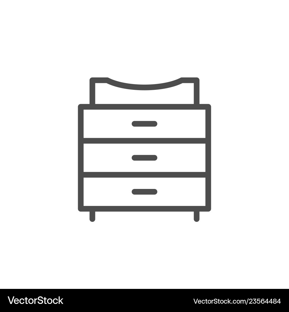 Changing table line icon Vector Image