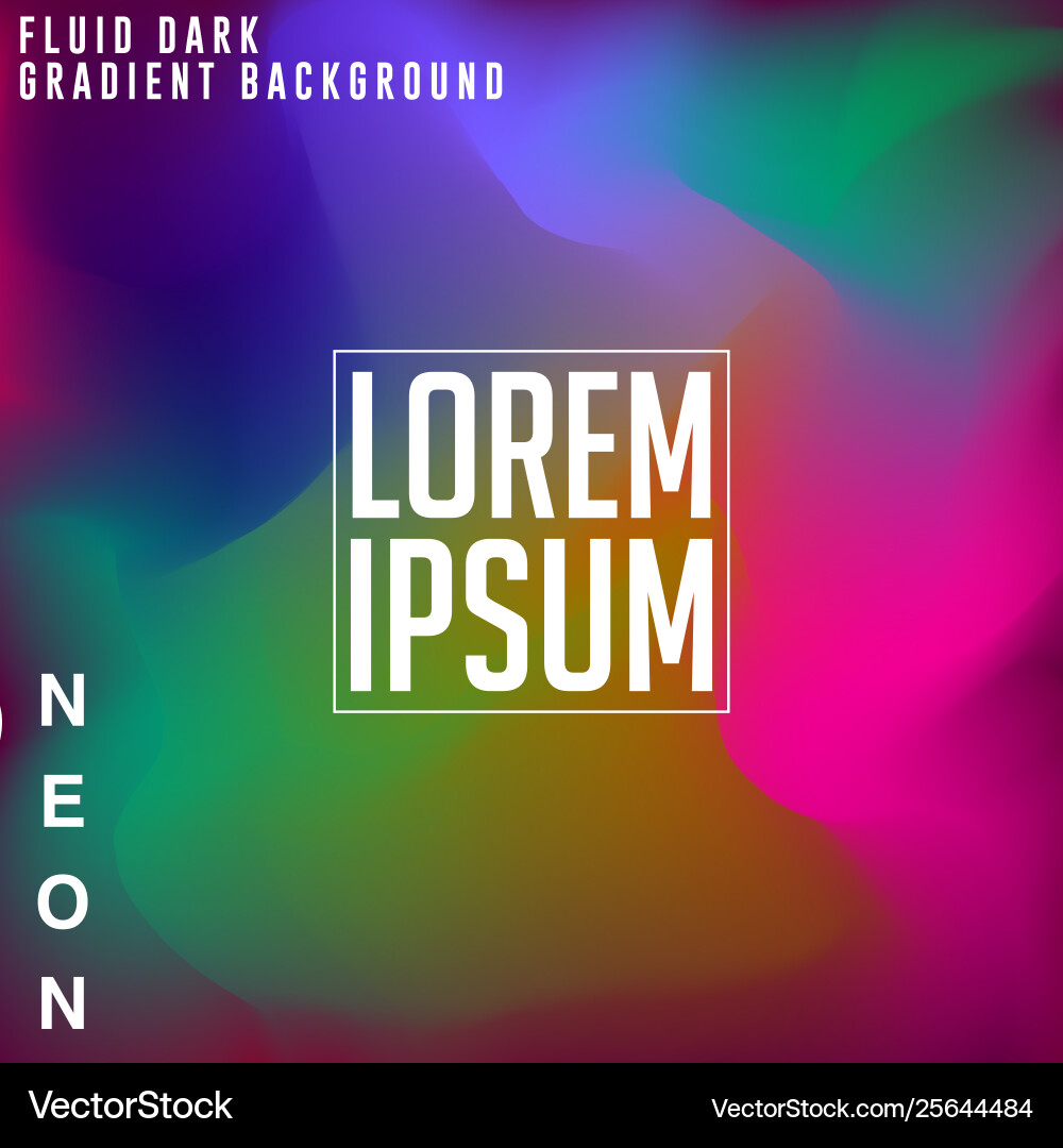 Dark fluid gradient background design abstract Vector Image
