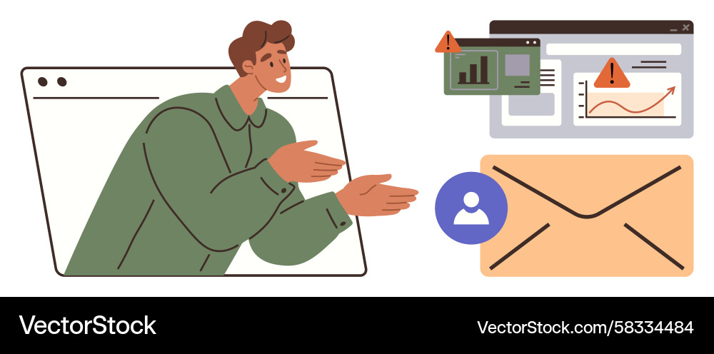 Digital Alerts & Notifications Vector Image