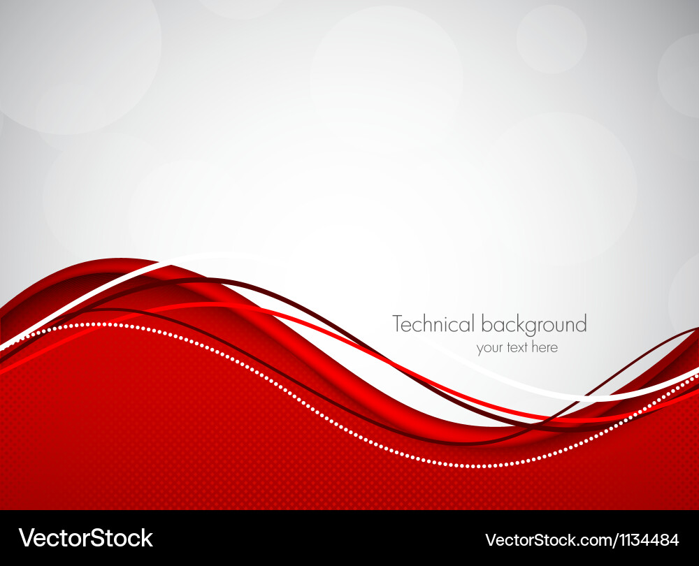 Dynamic Red Abstract Background vector image