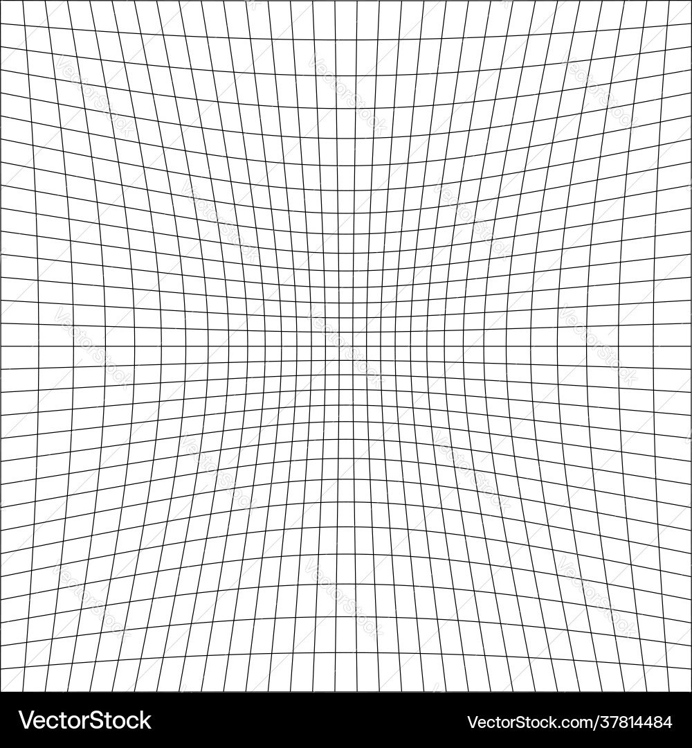 Grid mesh lattice grating with distort deform Vector Image