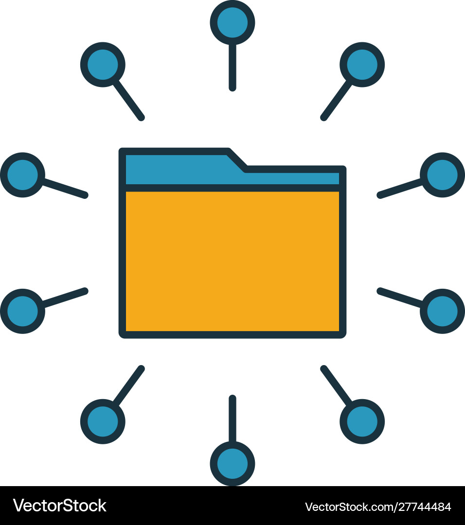 Network connection icon simple element from web vector image
