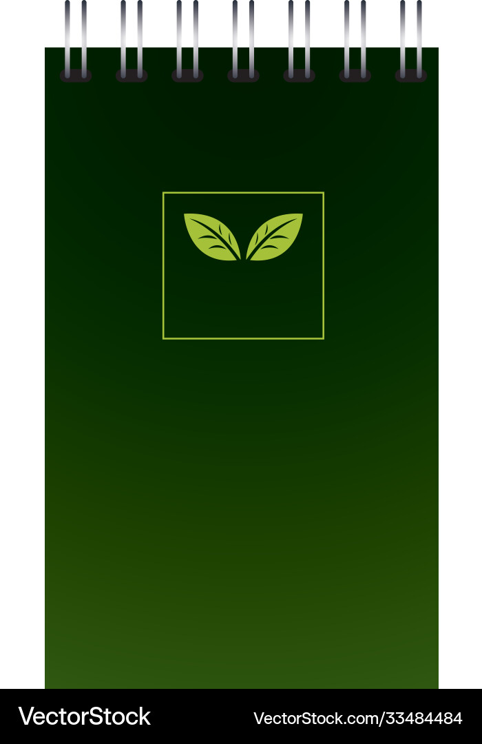 Notebook and notepad with corporate designs Notebook and notepad with corporate designs vector image