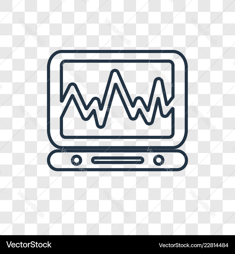 Scalpel concept linear icon isolated Scalpel concept linear icon isolated Vector Image