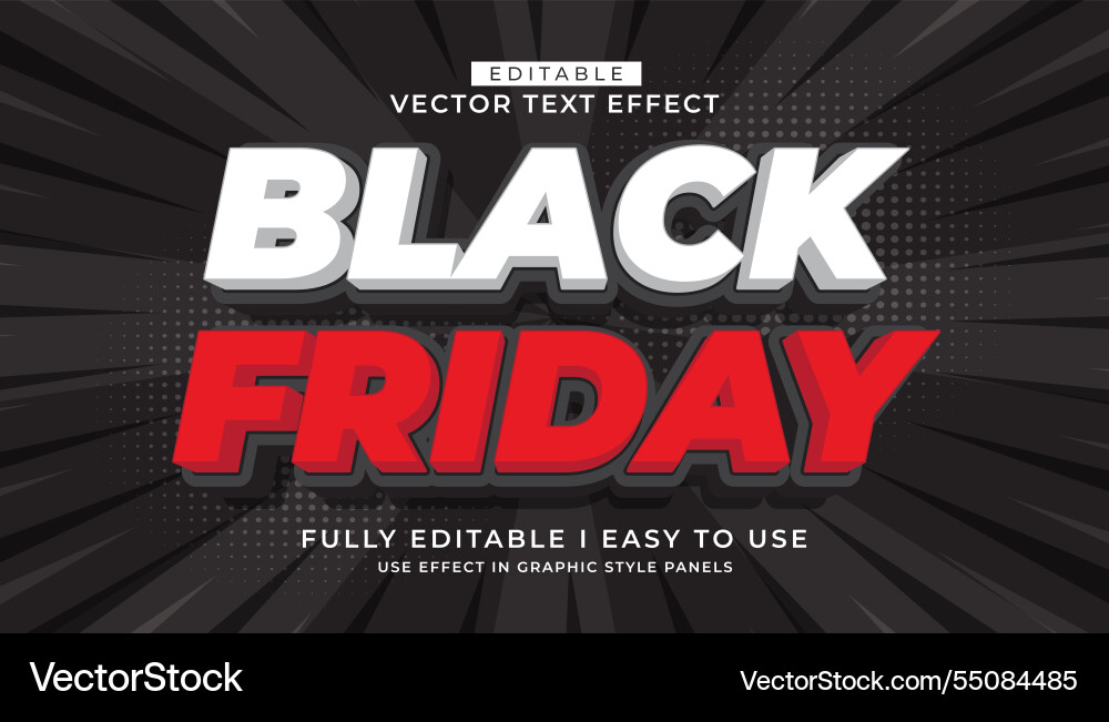3d editable text effect typography style template 3d editable text effect typography style template vector image